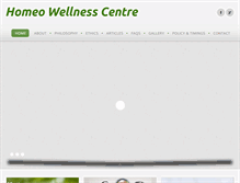 Tablet Screenshot of homeowellnesscentre.com